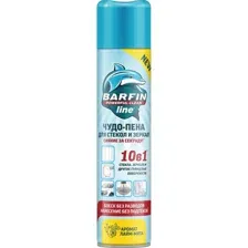 Средство для мытья стекол Barfin Чудо-пена с ароматом лайм-мята (300мл)