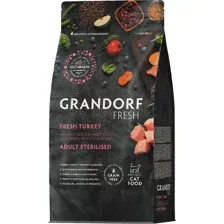 Сухой корм для кошек Grandorf Adult Sterilised Fresh Turkey&Sweet Potato (2кг)