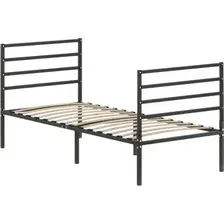 Кровать Домаклево Металика Г4+Г4 90х200 (черный)