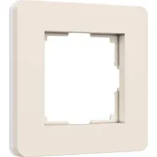 Рамка Werkel Split W0013066 (айвори/белый, Soft-Touch)