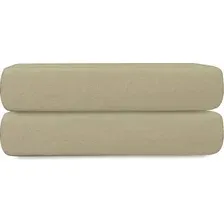 Простыня Tkano Essential TK24-FS0039 на резинке (бежевый/серый)