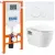 Унитаз подвесной BelBagno BB070CHR/SC/BB002-80/BB014-SR-BIANCO