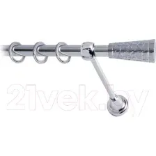 Карниз для штор Lm Decor Византия 066 1р гладкий (хром, 1.8м)