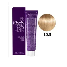 KEEN Крем-краска для волос 10.3 Ультра-светлый золотистый блондин/ Ultrahellblond Gold, 100 мл