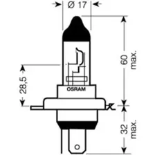 Автомобильная лампа Osram H4 64193-01B