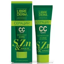 СС-крем для лица "Серацин" тон: натуральный