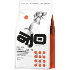 Корм для собак AJO Dog Puppy & Junior, для щенков и молодых собак средних и крупных пород, с гречкой, 2 кг
