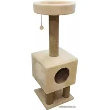 Комплекс Cat House На ножках 1.05 (джут бежевый)