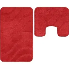 Набор ковриков для ванной комнаты MAXIMUS SYMPHONY 50X80 40X50-2586-L.RED