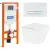 Унитаз подвесной BelBagno BB3103CHR/SC/BB002-80/BB018-GV-BIANCO