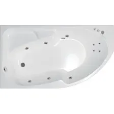 Ванна Triton София 170x95 L Стандарт Flat (с гидромассажем)