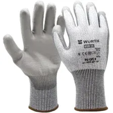 WURTH 0899407109 Перчатки защитные трикотажные, покрыты полиуретаном, PU CUT4, р-р. 9