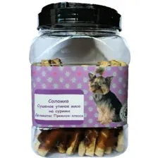 Лакомство для собак O'dog Соломка - Утиное мясо на сурими 750 г