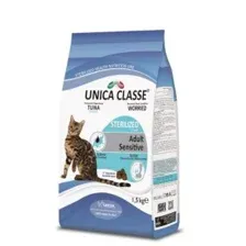 Корм Unica Classe для взрослых стерилизованных кошек, с тунцом, 1,5 кг
