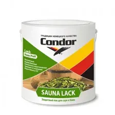 Лак акриловый Condor для саун, 2,3 л (2,3 кг)