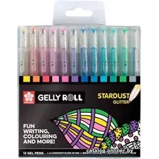 Набор гелевых ручек Sakura Gelly Roll Stardust Glitter POXPGBSTA12