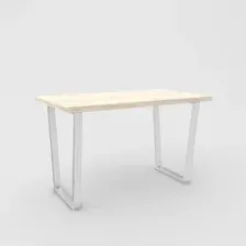 Кухонный стол Hype Mebel Трапеция раздвижной 110x70 (белый/древесина белая)
