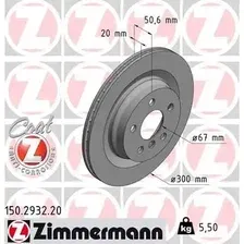 Тормозной диск ZIMMERMANN 150.2932.20 вентилируемый , задняя ось