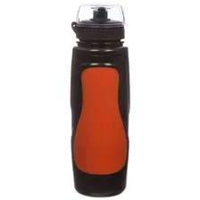 Велофляга STG DC-BT-55 600мл с защитной крышкой (черная/красная)