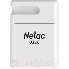 USB flash накопитель Netac USB Drive U116 USB2.0 32GB (NT03U116N-032G-20WH)