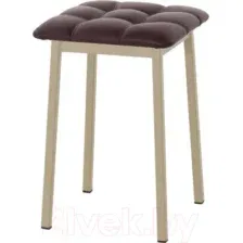 Табурет AMC Comfort 7К10.14 (кожзам бордо/капучино)