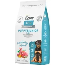Сухой корм для собак Brit Кеа Puppy&Junior Medium Healthy Growth 3 кг