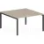 Комплект письменных столов Norden 120x143.8x75 / SG.244.OL.63.AN (антрацит/дуб светлый)