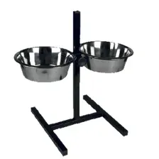 Подставка для мисок Zoonik 08811 (черный, с мисками)