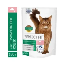 Сухой корм для кошек Perfect Fit Для стерилизованных с лососем (650г)