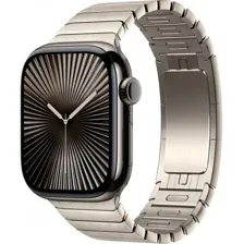Apple Watch Series 10 42 мм (титановый корпус, сланец/натуральный, стальной ремешок)