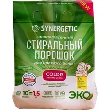 Стиральный порошок Synergetic Color Гипоаллергенный 1.5 кг