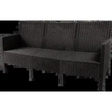 Скамейка ВПМ Ротанг 3-х местный 6199089 (темно-серый)