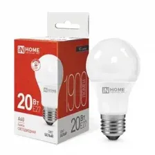 Лампа светодиодная IN HOME LED-A60-VC 20Вт 230В Е27 4000К 1900Лм