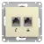Розетка Systeme (Schneider) Electric Glossa GSL000285KK
