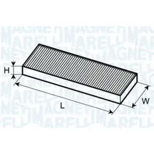 Фильтр, воздух во внутренном пространстве MAGNETI MARELLI 350203062630