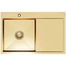 Мойка кухонная Mixline Pro 552918 (золото, с сифоном)