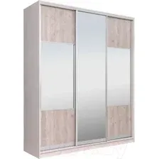 Шкаф-купе Рэйгрупп 233450 YSX Elgon РГ-07.06 (ясень снежный/сосна натуральная/хром)