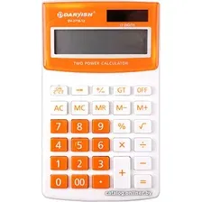 Бухгалтерский калькулятор Darvish DV-2716-12Or (белый/оранжевый)