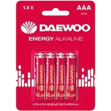 Комплект батареек Daewoo LR03 Energy Alkaline BL- 8 / 5031111