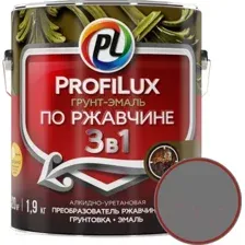 Грунт-эмаль Profilux По ржавчине 3в1 (1.9кг, серый)