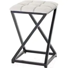Табурет AMC Comfort 8К1.12 (кожзам, белый/черный)