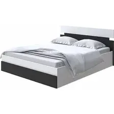 Кровать PROxSON Milton с ПМ 180x200 (белый/черный)