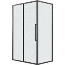 Душевой уголок Grossman Cosmo 110x100x195 120.K33.02.1110.21.02 (черный матовый/стекло шиншилла)