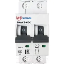 Выключатель автоматический Wilderness DAW2-6DC 2P 16A C 6kA 500В DC / DAW2-6DC-2-C016