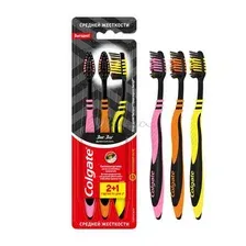 Набор зубных щеток Colgate Древесный уголь (2+1)