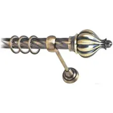 Карниз для штор Lm Decor Купол (антик, витая, 4м 25мм, 1 ряд)