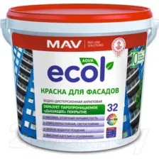 Краска MAV Ecol ВД-АК-1032 фасадная (3л, белый)