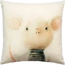 Подушка декоративная MATEX Fluffy. Мышонок / 61-595 (белый/мятный)
