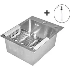 Кухонная мойка Wisent WS-34050/GER013 (с сифоном, дозатором и коландером)