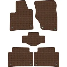 Комплект ковриков для авто Alicosta Audi Q7 I (suv / 4LB, 8U) 2005 - 2015 (коричневый, сота)